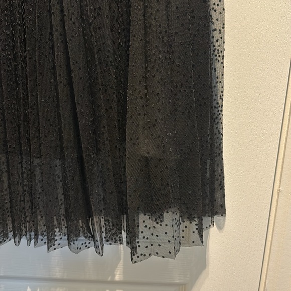 ZARA Dotted Pleated Tulle Skirt - Picture 5 of 7